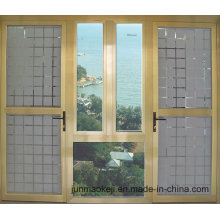 Aluminum Windows in Yellow Color